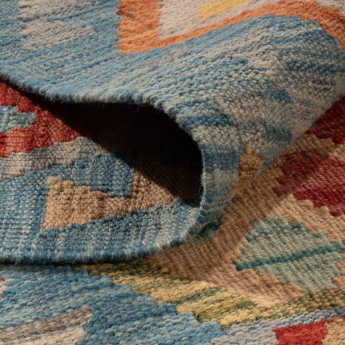 Kelim Carpet - Splash - 310 x 207 cm - flerfärgad