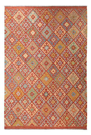 Kelim Carpet - Splash - 300 x 202 cm - flerfärgad