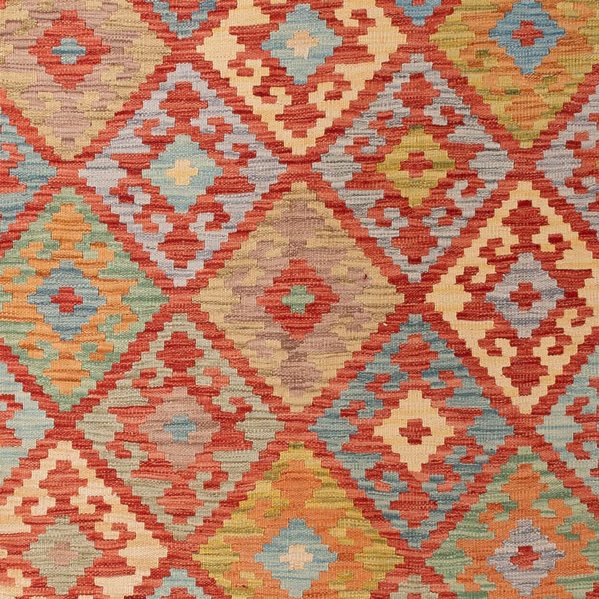 Kelim Carpet - Splash - 300 x 202 cm - flerfärgad