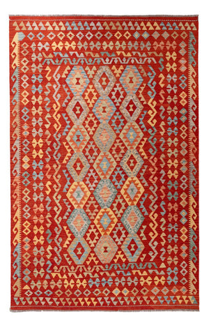 Kelim Carpet - Splash - 309 x 197 cm - flerfärgad