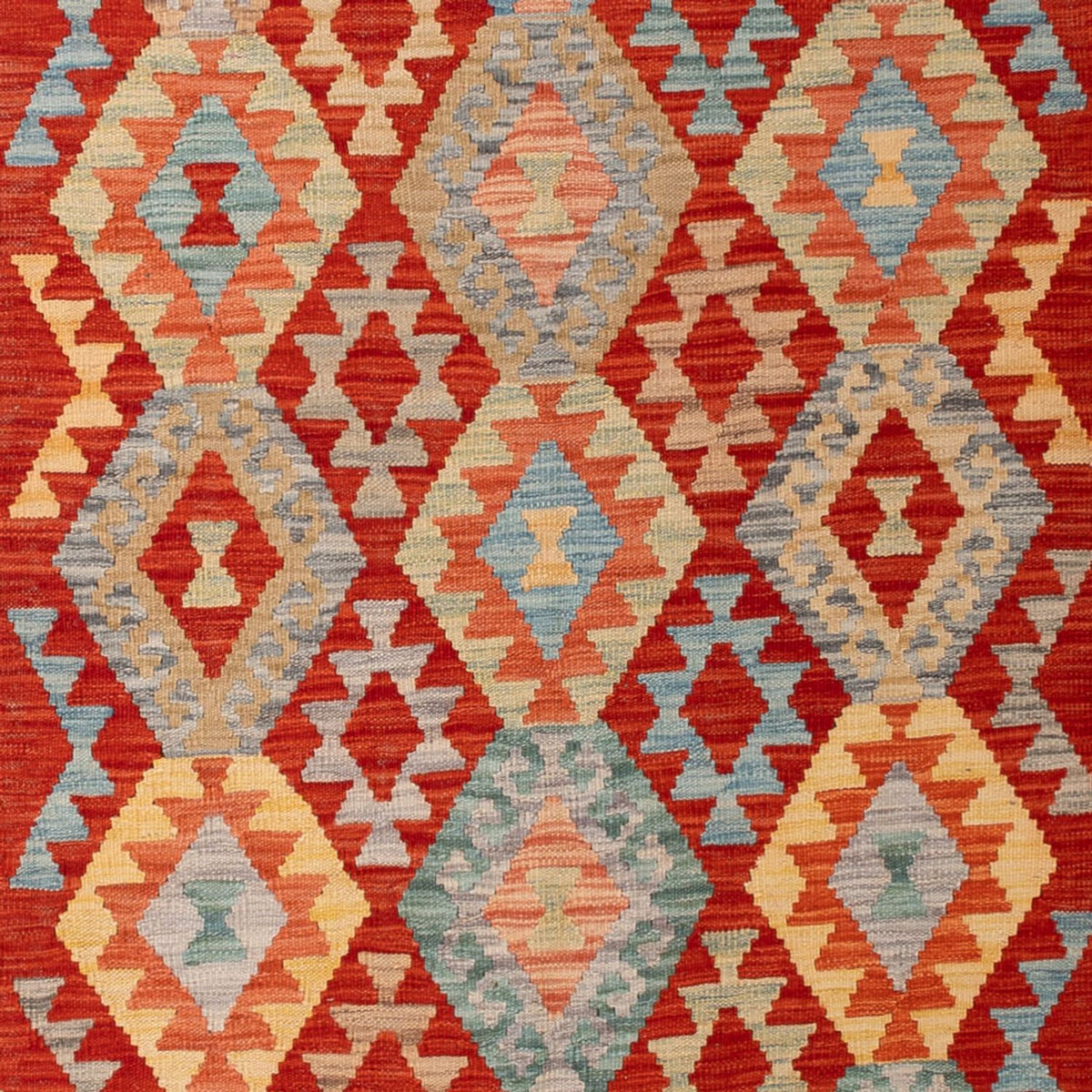 Kelim Carpet - Splash - 309 x 197 cm - flerfärgad