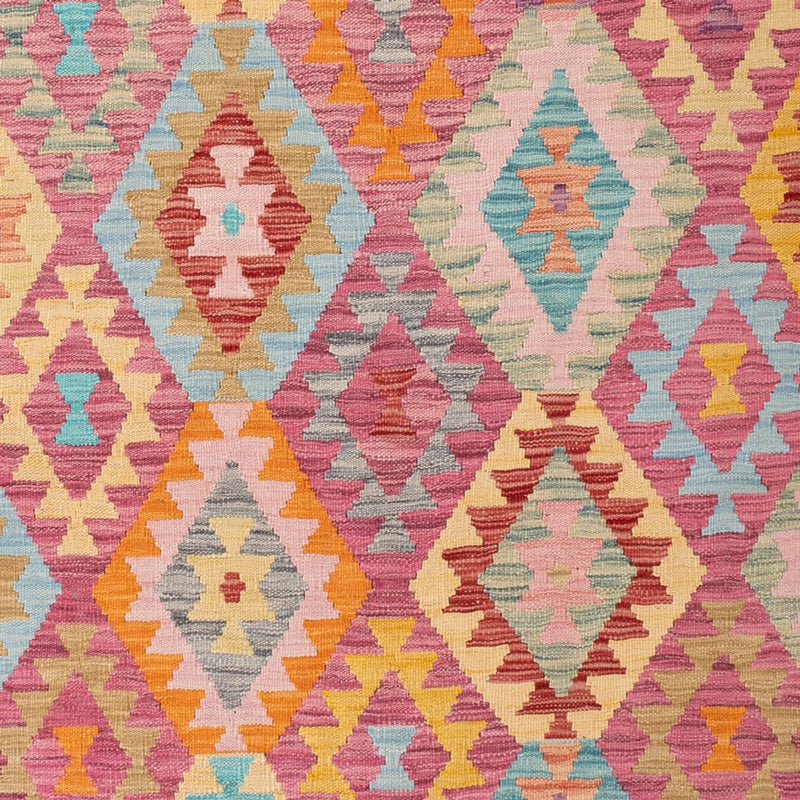 Kelim Carpet - Splash - 297 x 194 cm - flerfärgad