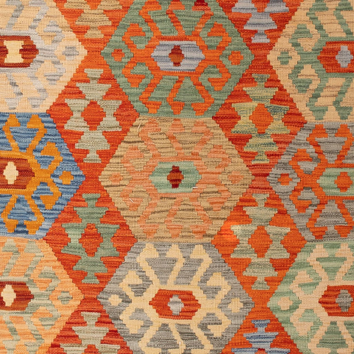 Kelim Carpet - Splash - 301 x 206 cm - flerfärgad