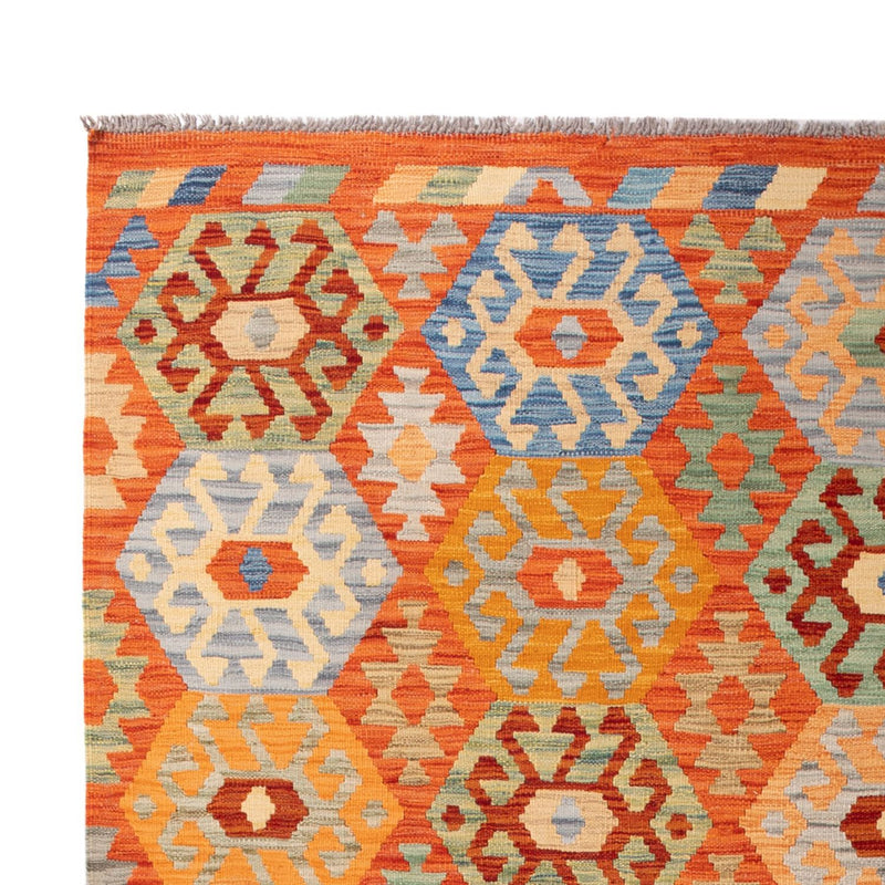 Kelim Carpet - Splash - 301 x 206 cm - flerfärgad