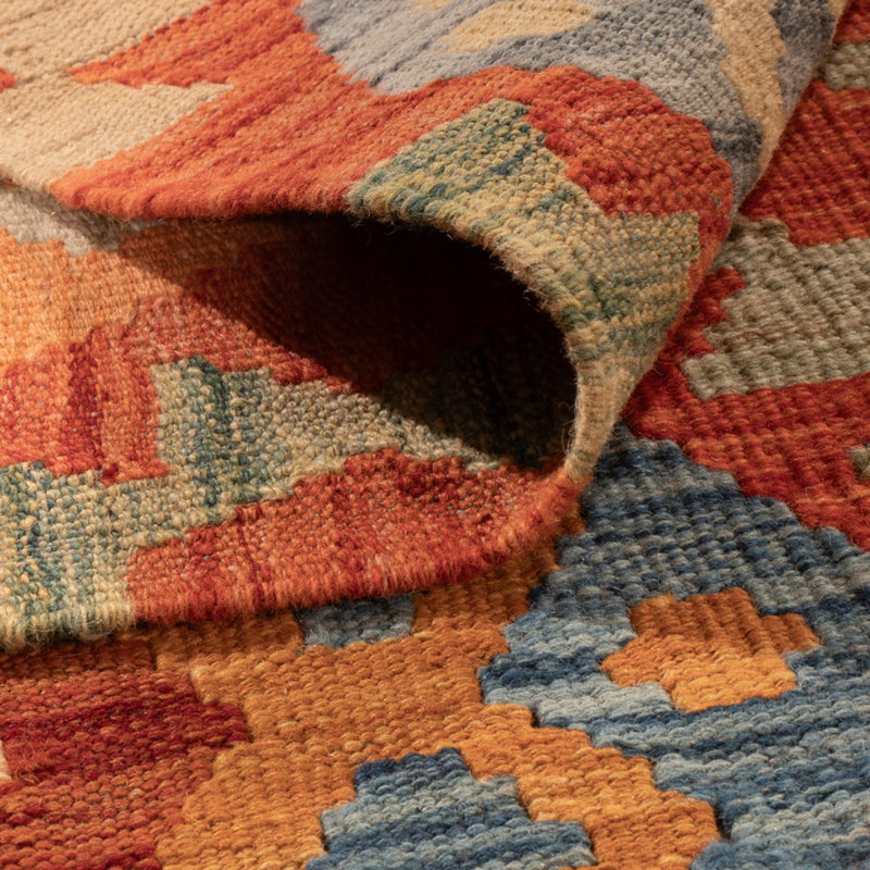 Kelim Carpet - Splash - 301 x 206 cm - flerfärgad