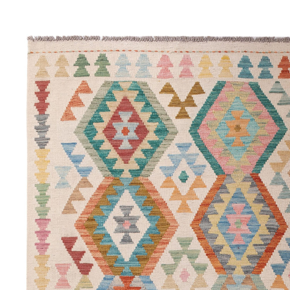 Kelim Carpet - Splash - 298 x 205 cm - flerfärgad