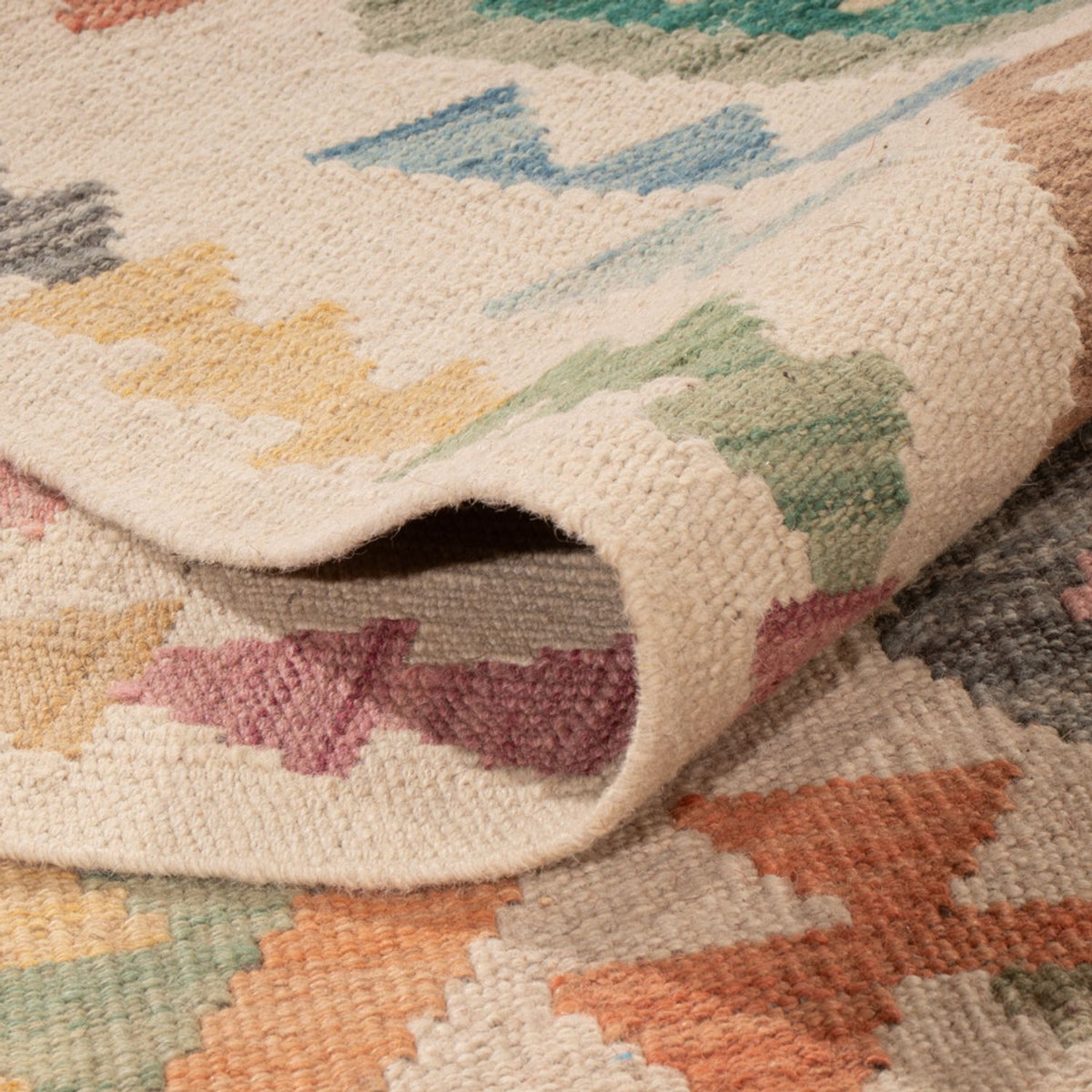 Kelim Carpet - Splash - 298 x 205 cm - flerfärgad