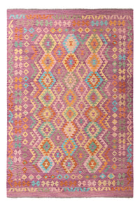 Kelim Carpet - Splash - 299 x 198 cm - flerfärgad