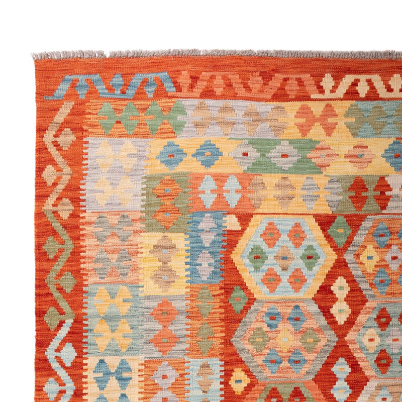 Kelim Carpet - Splash - 305 x 207 cm - flerfärgad