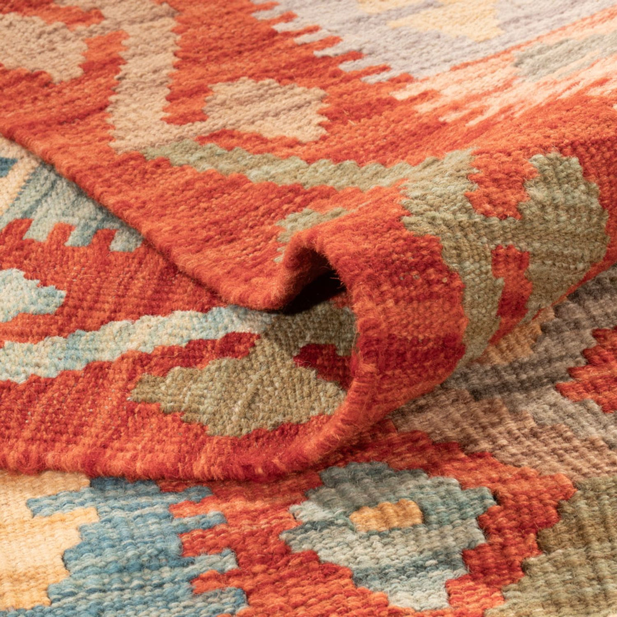 Kelim Carpet - Splash - 305 x 207 cm - flerfärgad