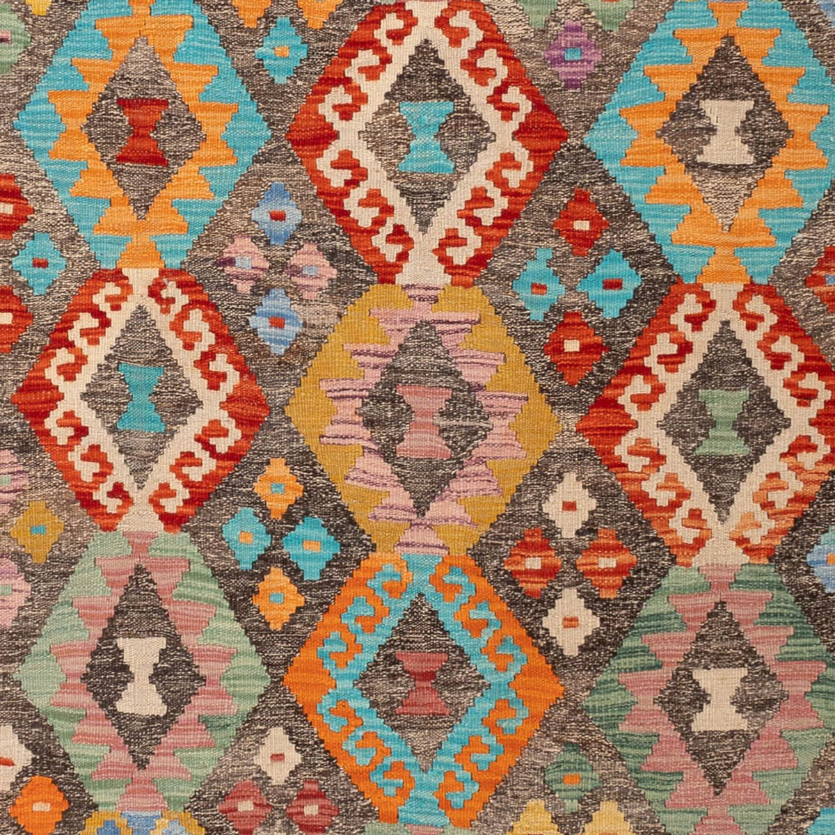 Kelim Carpet - Splash - 314 x 201 cm - flerfärgad