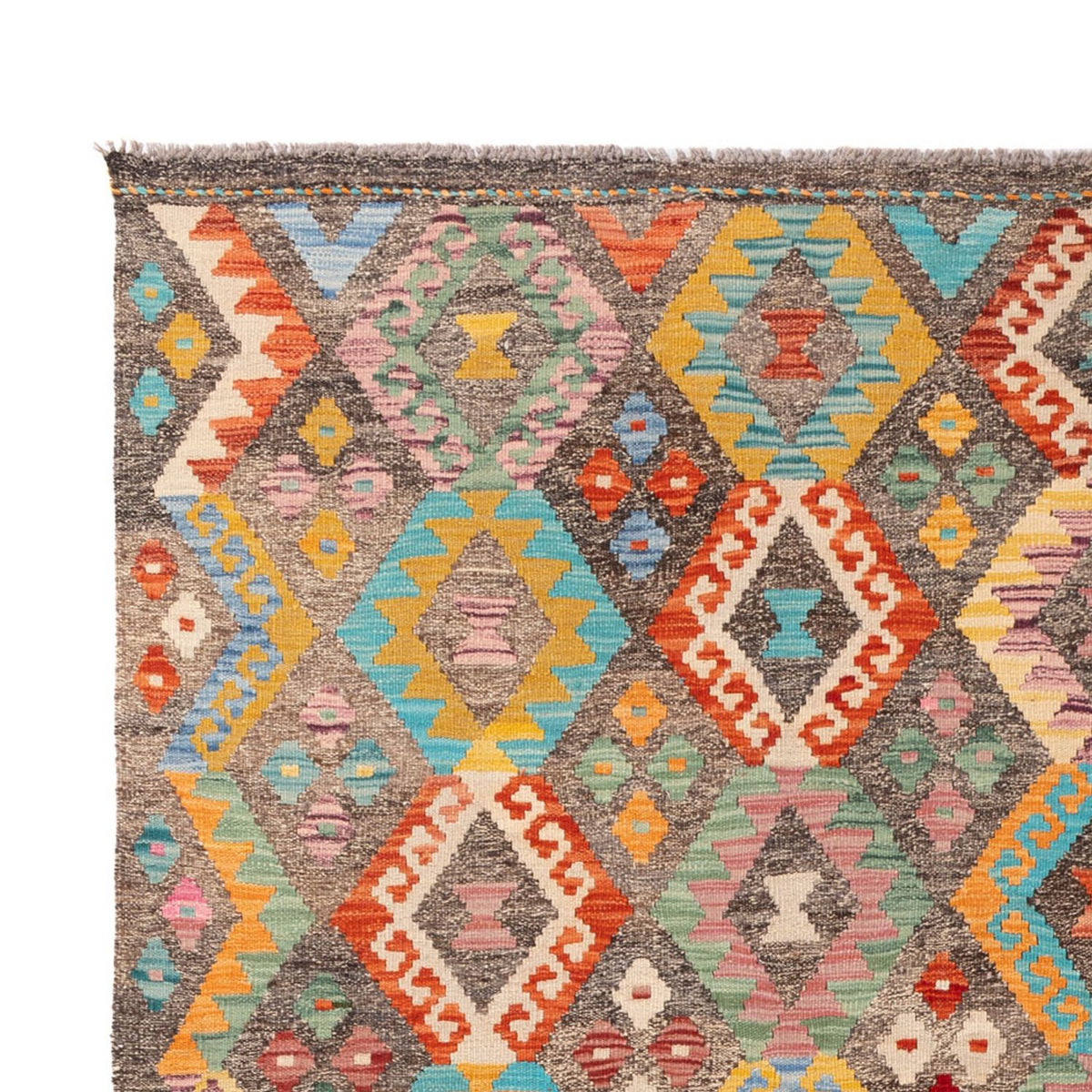 Kelim Carpet - Splash - 314 x 201 cm - flerfärgad