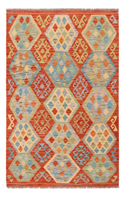 Kelim Carpet - Splash - 186 x 122 cm - flerfärgad