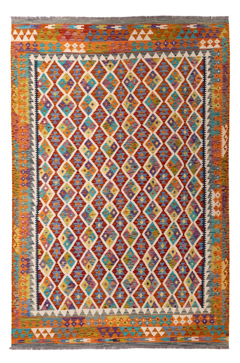 Kelim Carpet - Splash - 307 x 205 cm - flerfärgad