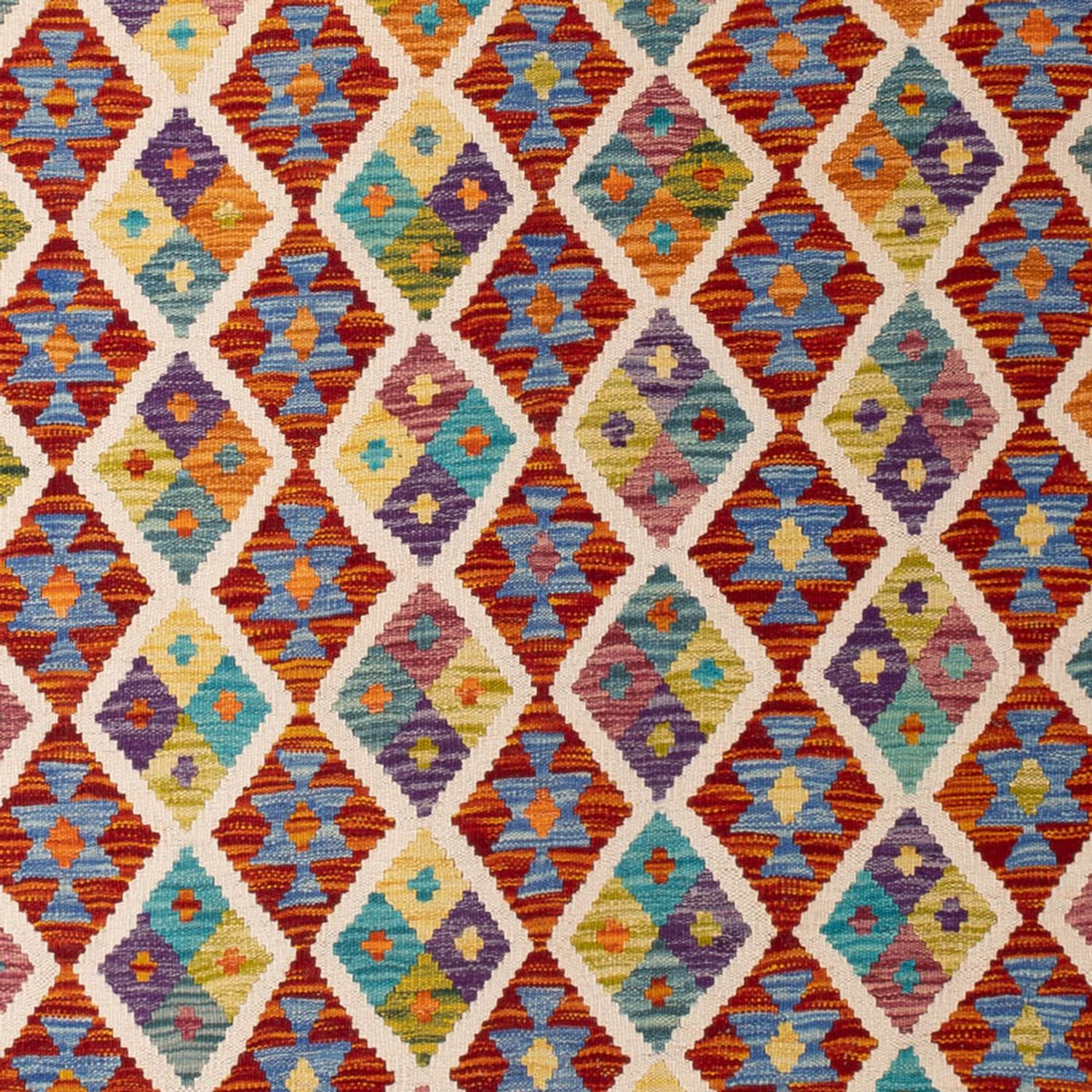 Kelim Carpet - Splash - 307 x 205 cm - flerfärgad