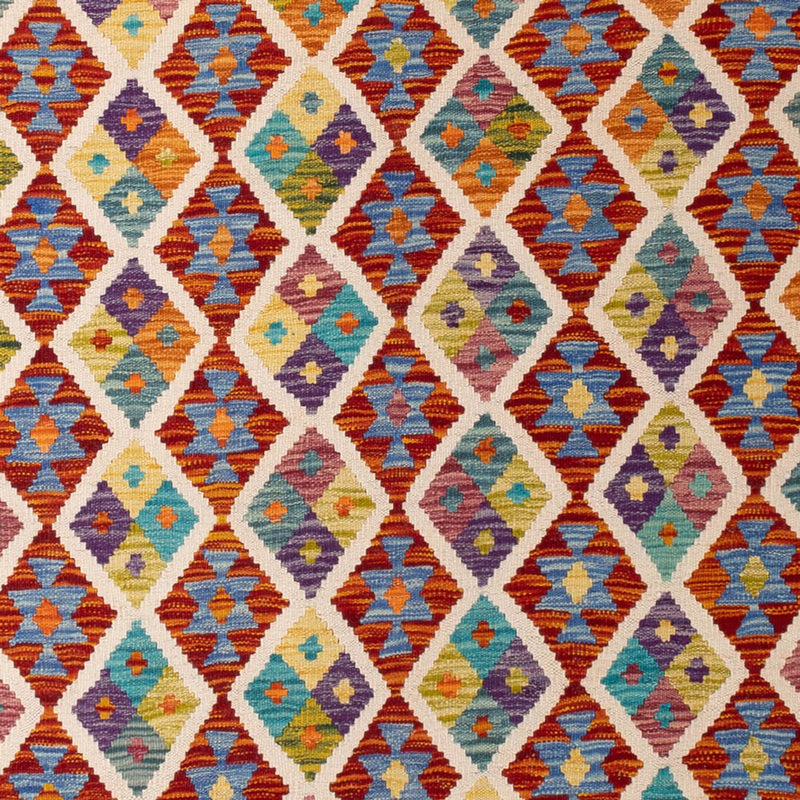 Kelim Carpet - Splash - 307 x 205 cm - flerfärgad