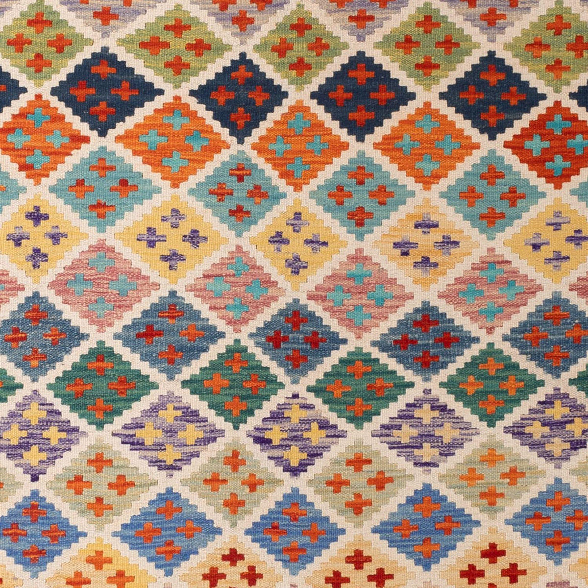 Kelim Carpet - Splash - 304 x 209 cm - flerfärgad