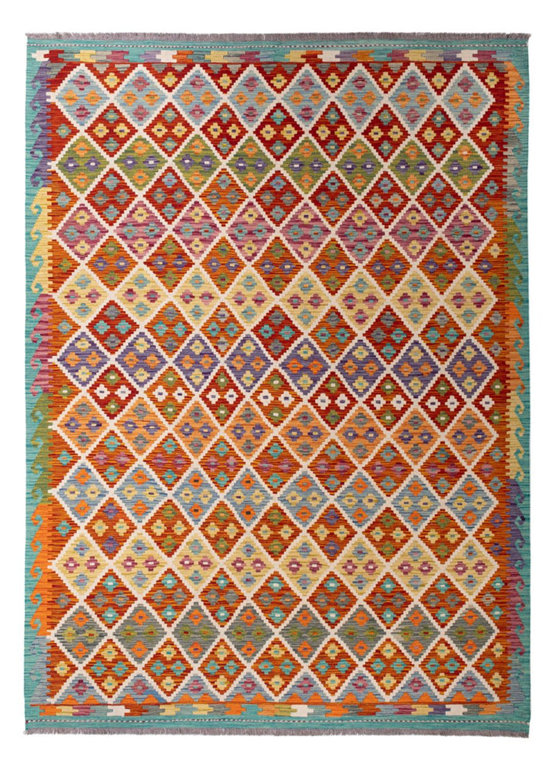 Kelim Carpet - Splash - 293 x 213 cm - flerfärgad