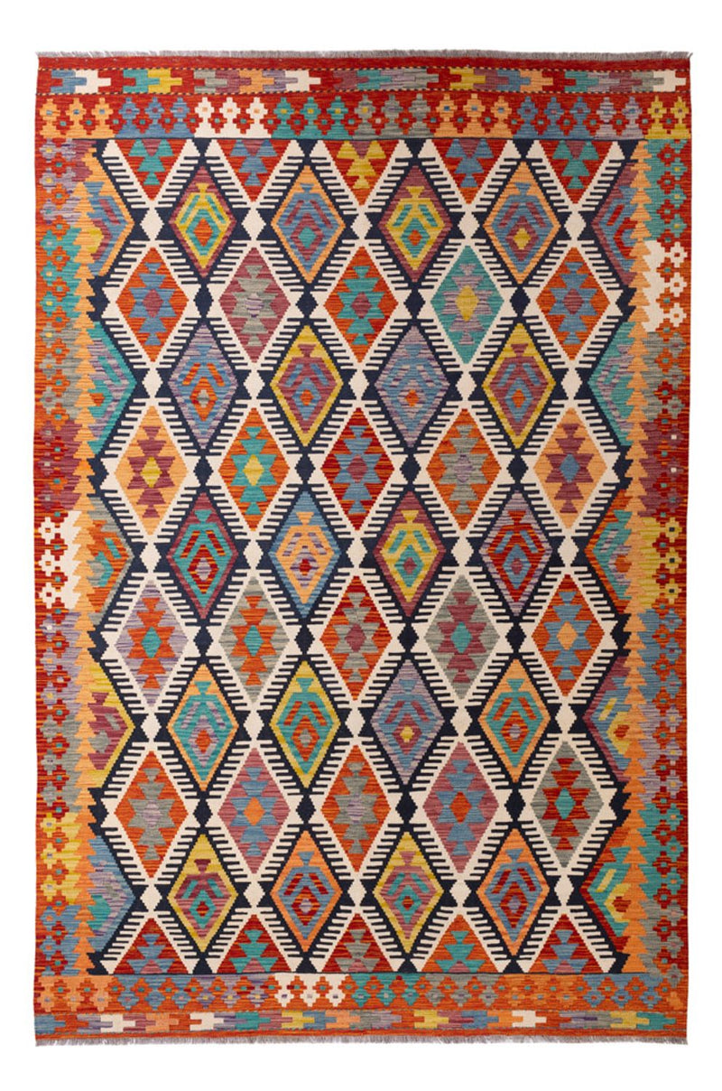 Kelim Carpet - Splash - 308 x 205 cm - flerfärgad