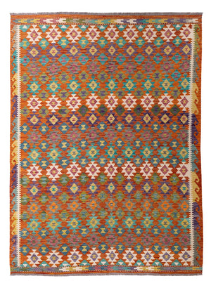 Kelim Carpet - Splash - 292 x 213 cm - flerfärgad