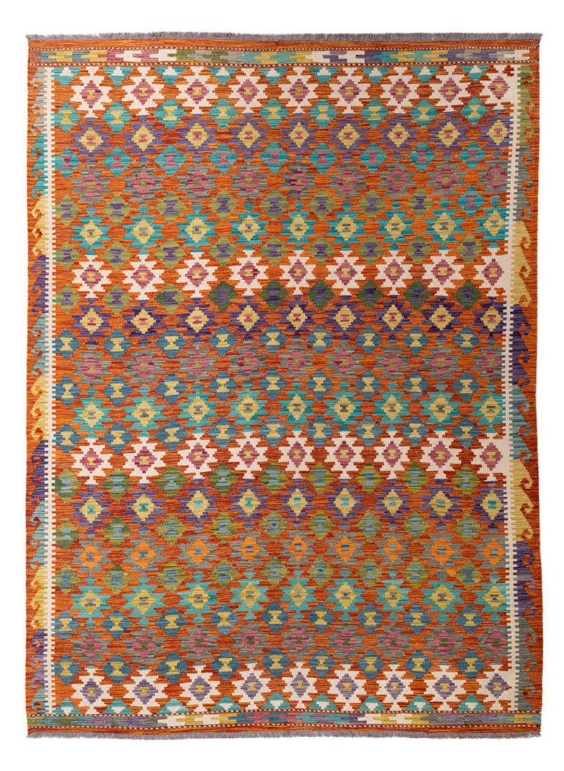 Kelim Carpet - Splash - 292 x 213 cm - flerfärgad