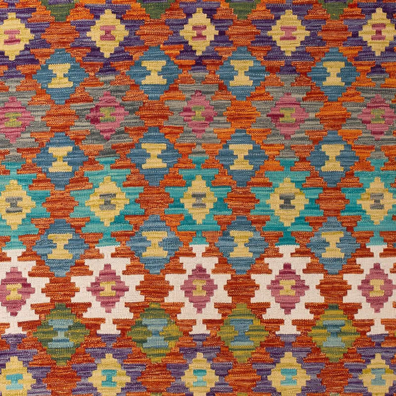 Kelim Carpet - Splash - 292 x 213 cm - flerfärgad