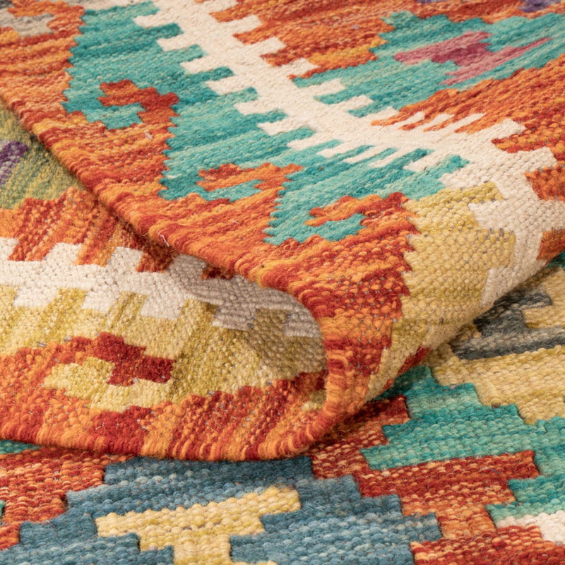 Kelim Carpet - Splash - 292 x 213 cm - flerfärgad