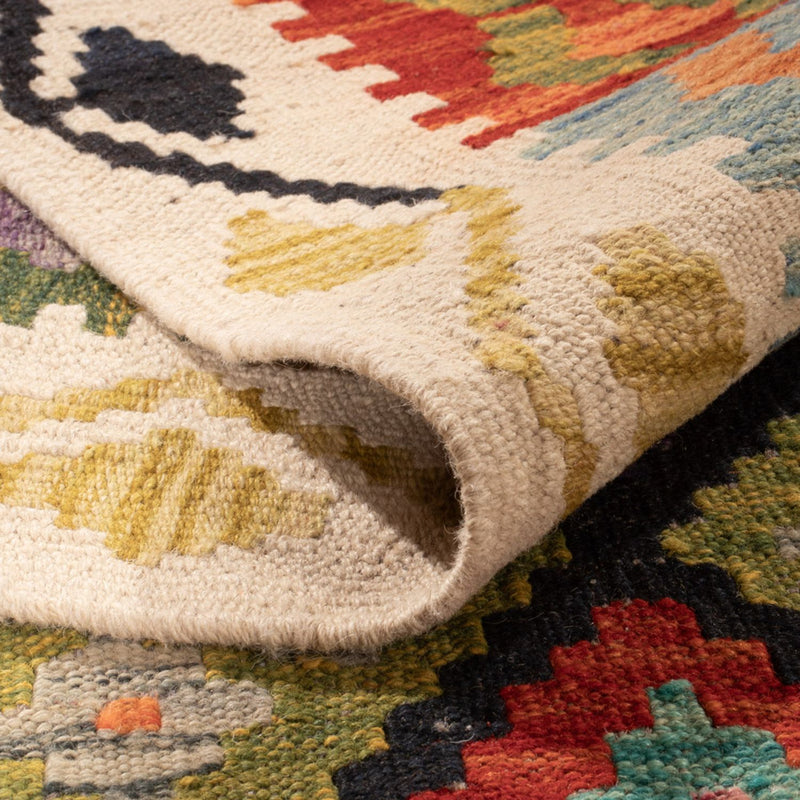 Kelim Carpet - Splash - 298 x 206 cm - flerfärgad