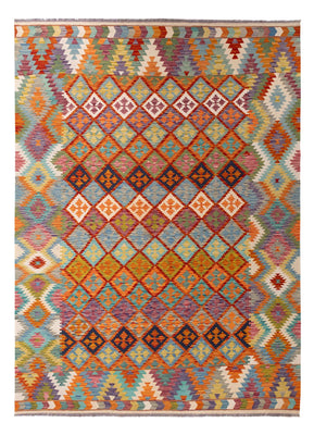 Kelim Carpet - Splash - 296 x 209 cm - flerfärgad