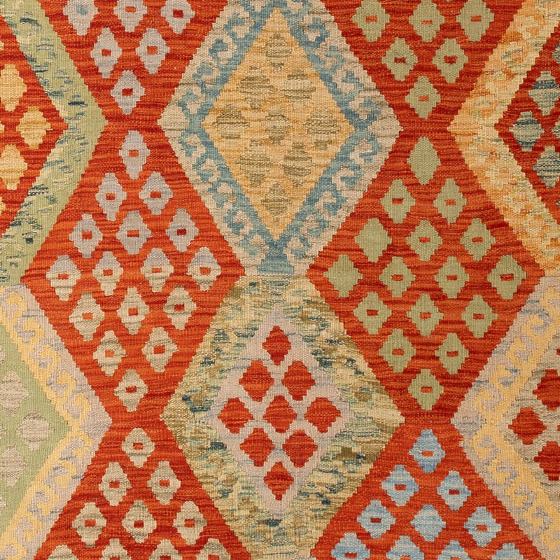 Kelim Carpet - Splash - 304 x 207 cm - flerfärgad