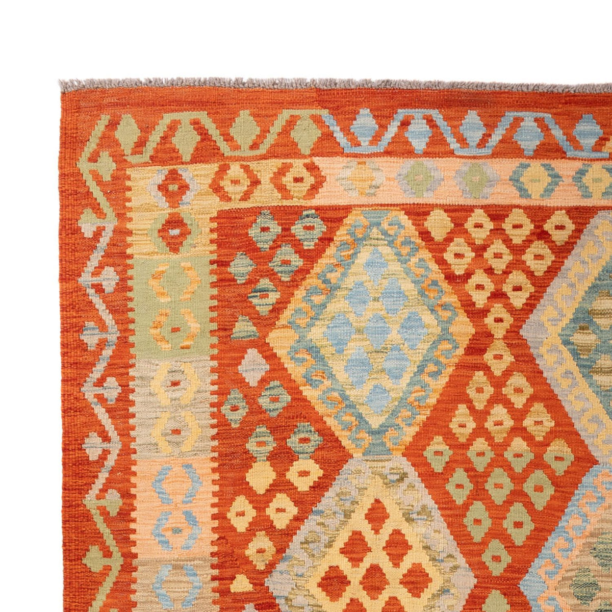 Kelim Carpet - Splash - 304 x 207 cm - flerfärgad