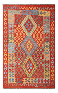 Kelim Carpet - Splash - 187 x 113 cm - flerfärgad