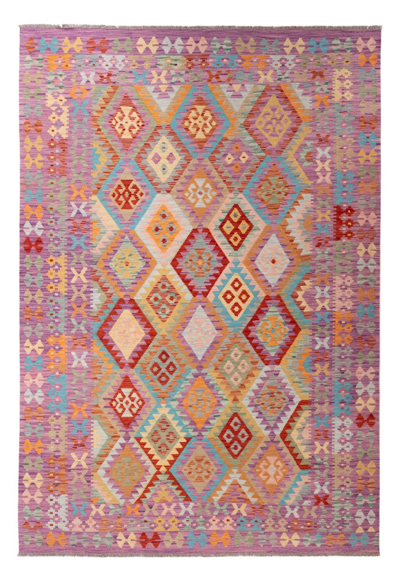 Kelim Carpet - Splash - 300 x 203 cm - flerfärgad