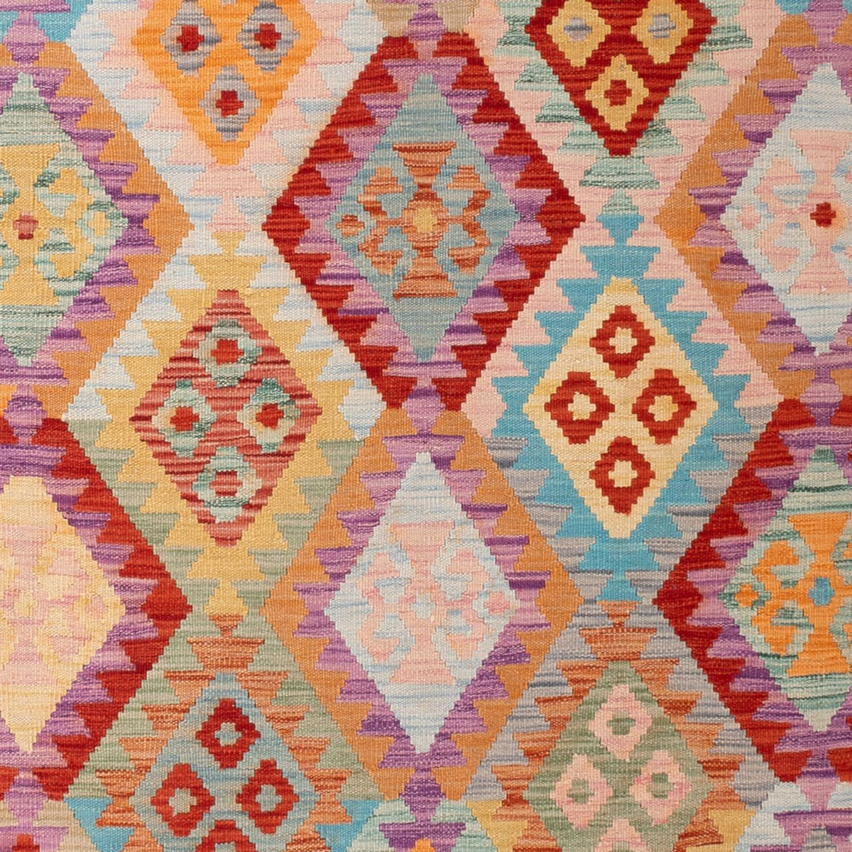 Kelim Carpet - Splash - 300 x 203 cm - flerfärgad