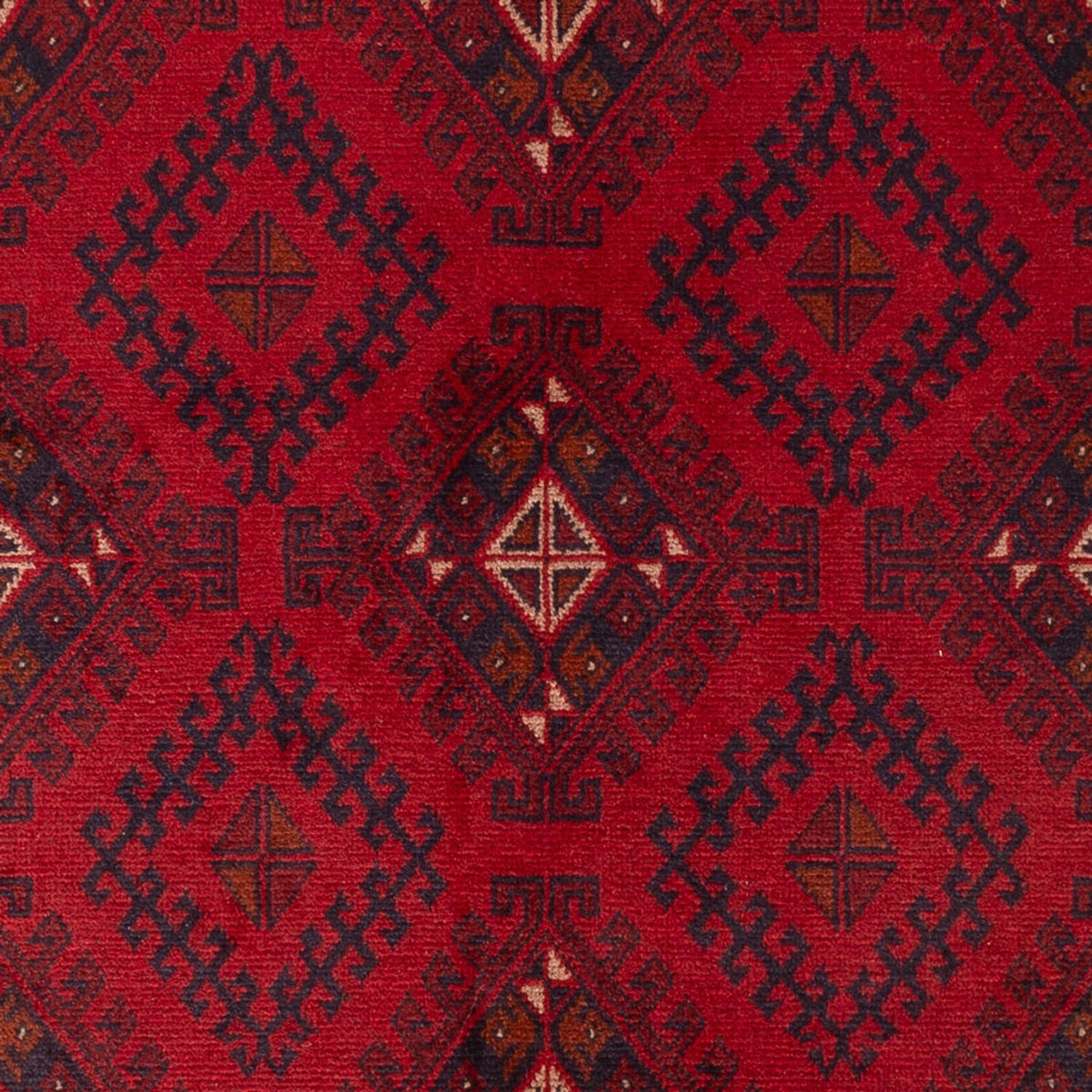 Afghansk matta - Kunduz - 201 x 126 cm - röd