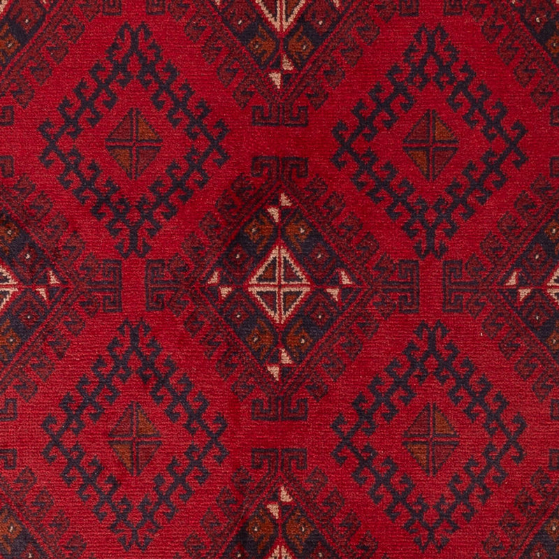 Afghansk matta - Kunduz - 201 x 126 cm - röd