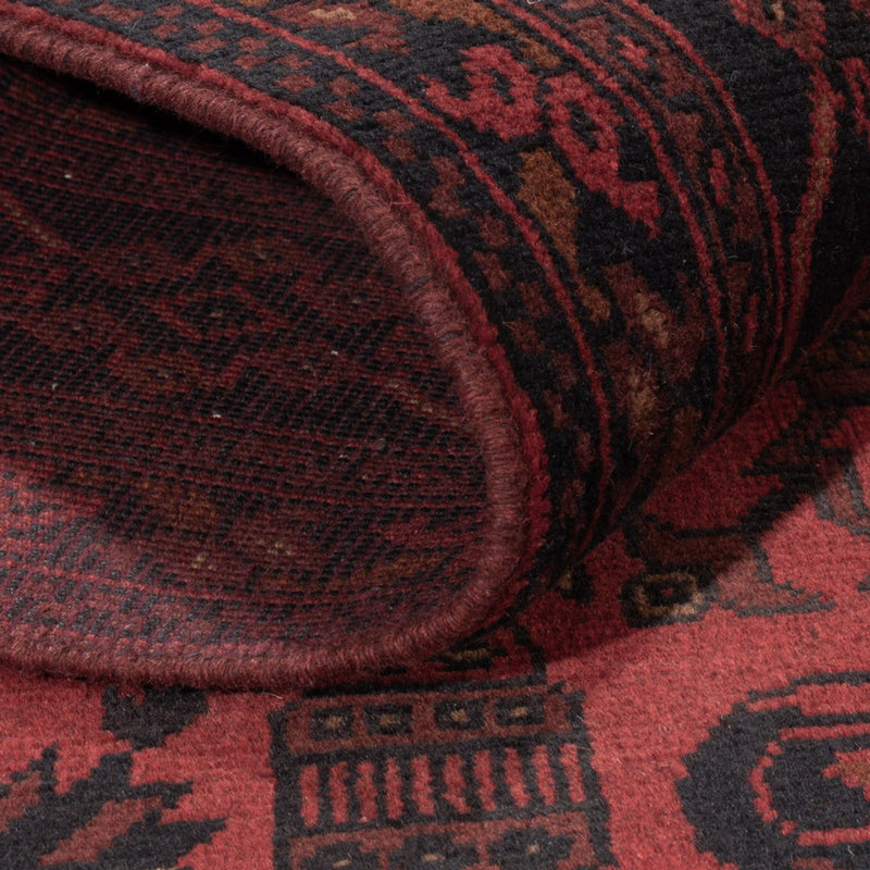 Afghansk matta - Kunduz - 197 x 128 cm - röd