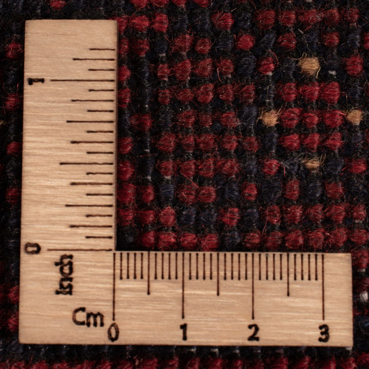 Afghansk matta - Kunduz - 196 x 126 cm - mörkröd