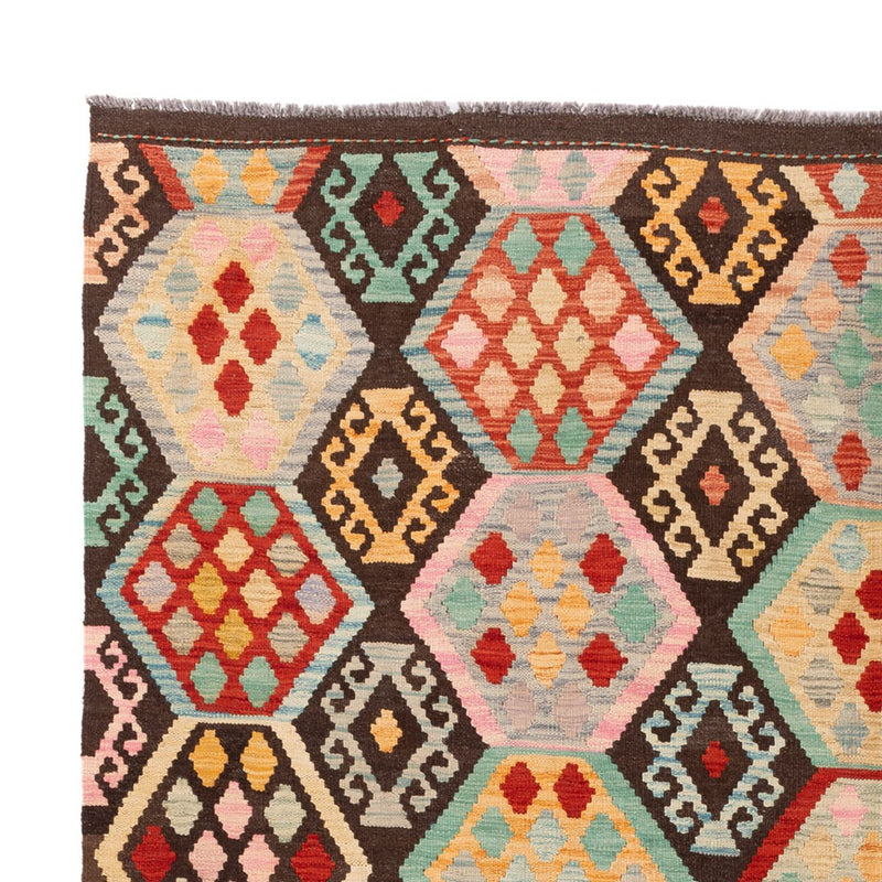 Kelim Carpet - Splash - 294 x 201 cm - flerfärgad