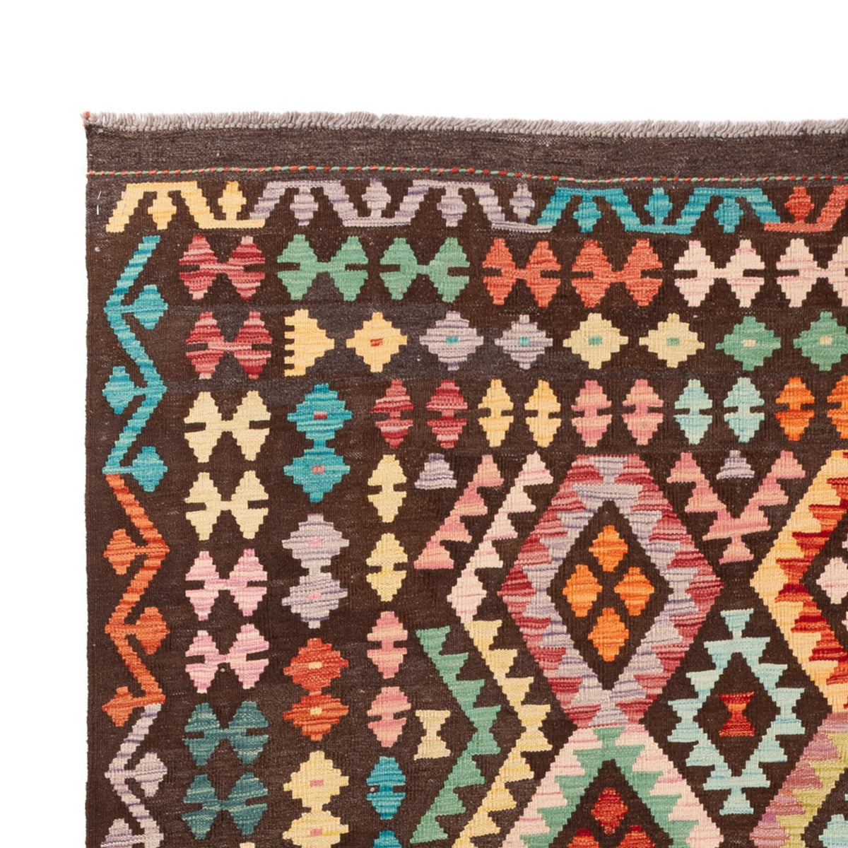 Kelim Carpet - Splash - 307 x 205 cm - flerfärgad