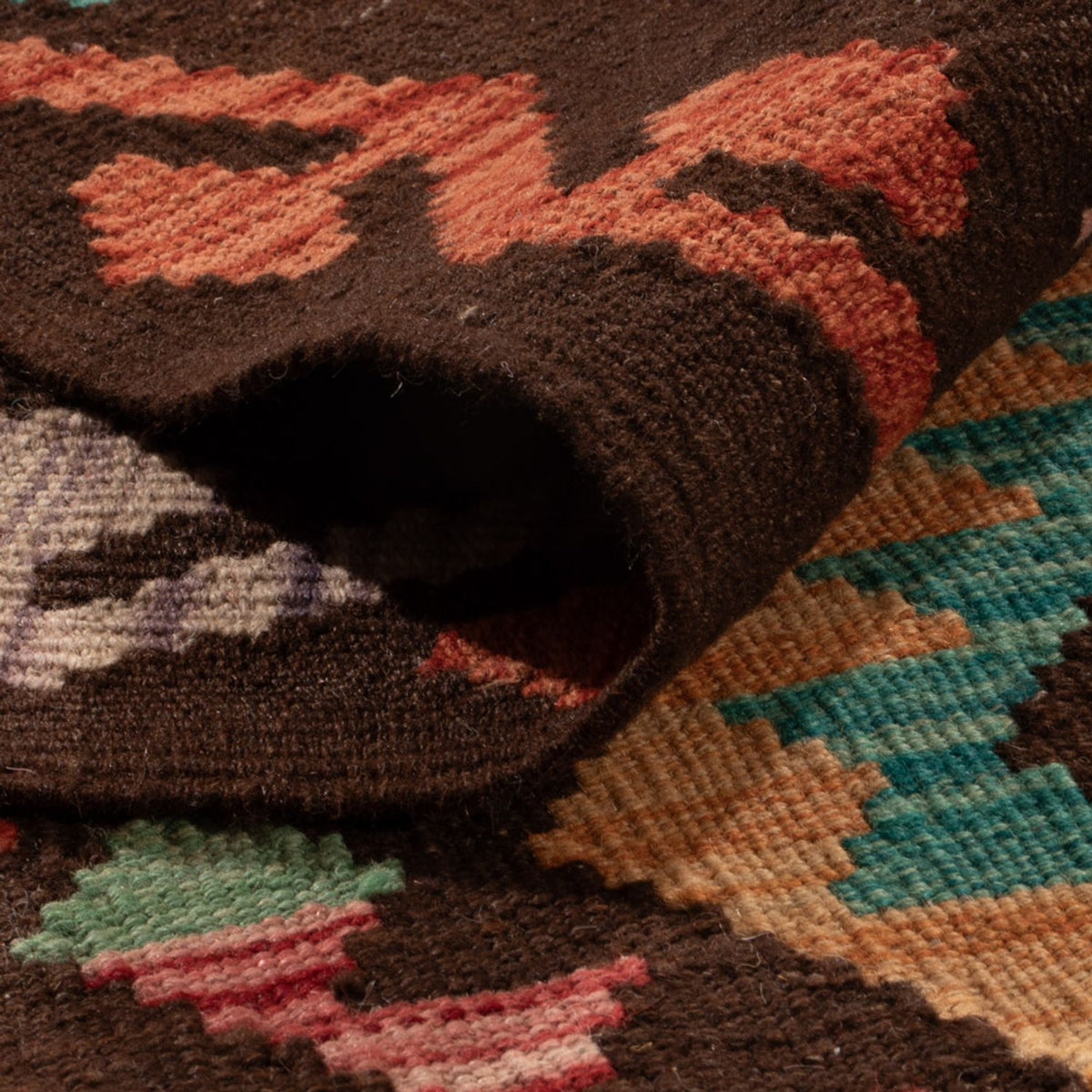 Kelim Carpet - Splash - 307 x 205 cm - flerfärgad