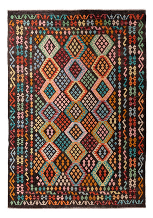 Kelim Carpet - Splash - 293 x 206 cm - flerfärgad