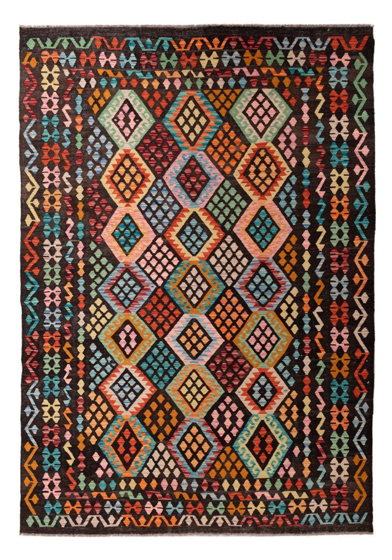 Kelim Carpet - Splash - 293 x 206 cm - flerfärgad
