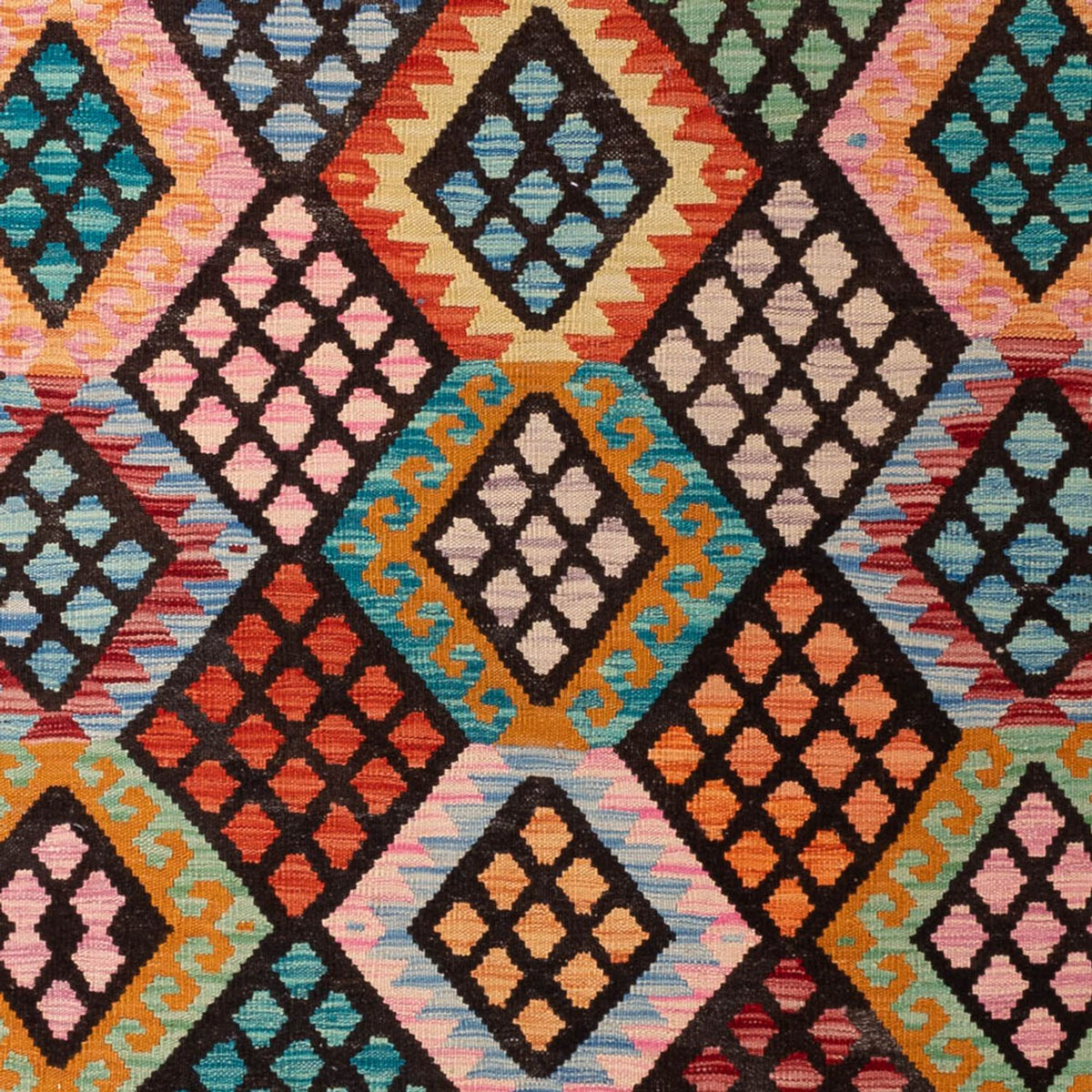 Kelim Carpet - Splash - 293 x 206 cm - flerfärgad