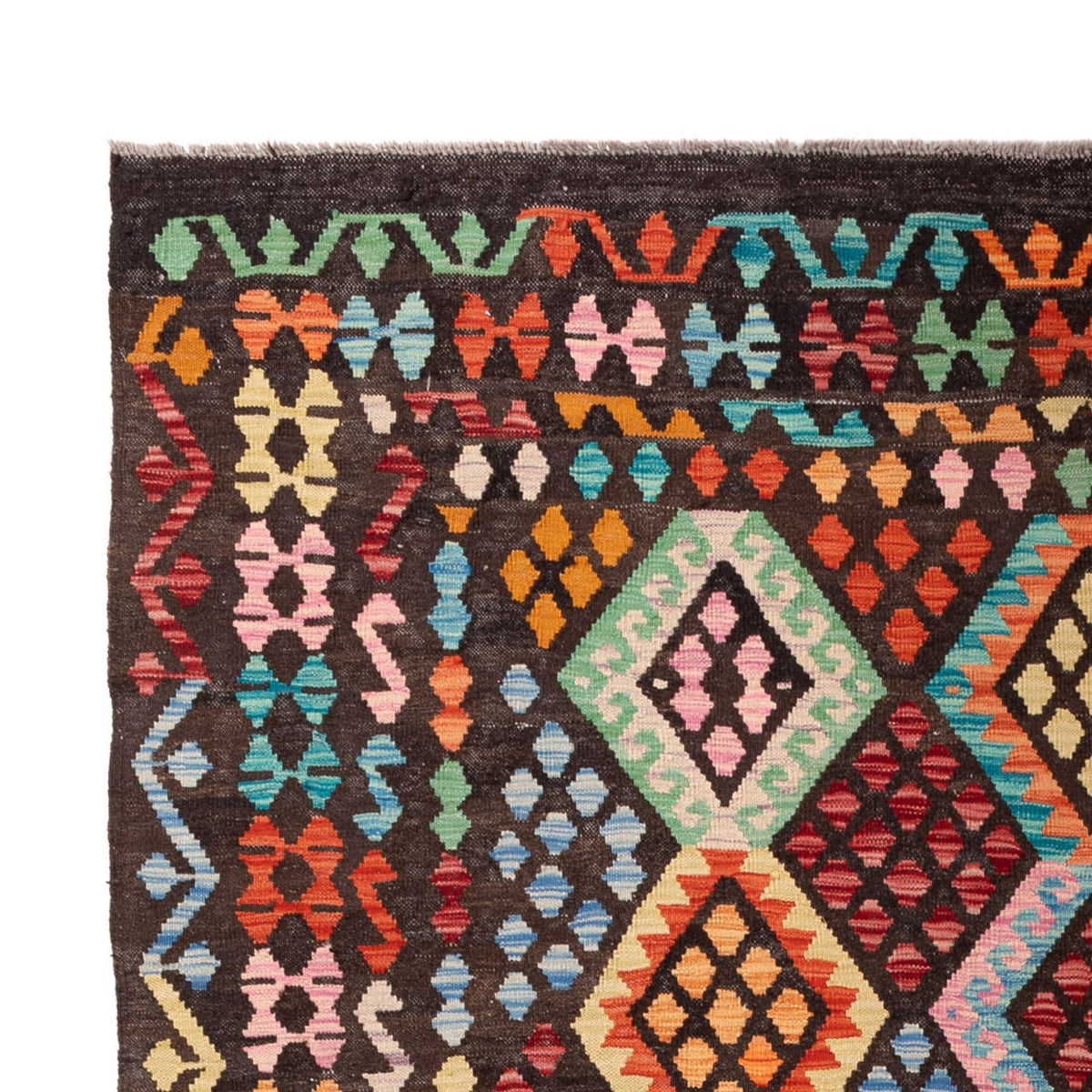 Kelim Carpet - Splash - 293 x 206 cm - flerfärgad