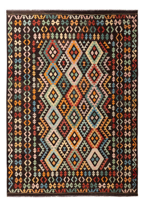 Kelim Carpet - Splash - 291 x 206 cm - flerfärgad