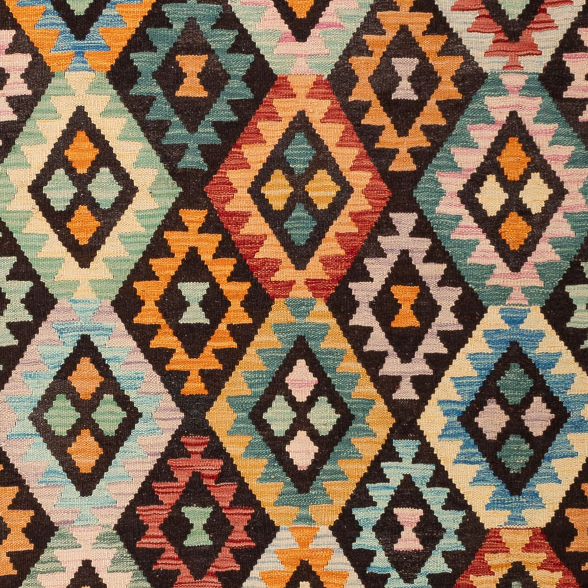 Kelim Carpet - Splash - 291 x 206 cm - flerfärgad