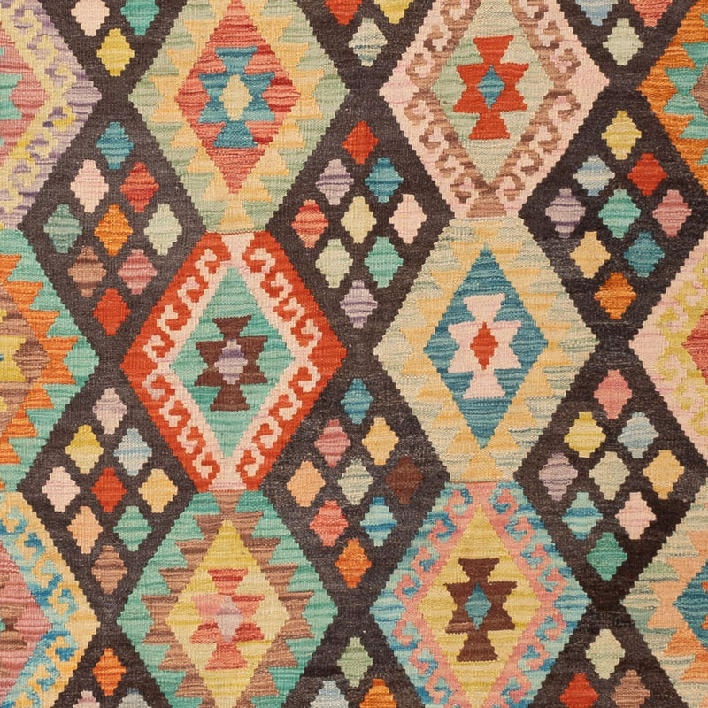 Kelim Carpet - Splash - 306 x 201 cm - flerfärgad