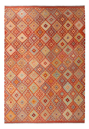 Kelim Carpet - Splash - 305 x 207 cm - flerfärgad