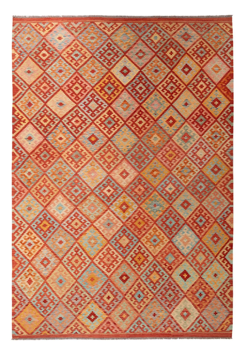 Kelim Carpet - Splash - 305 x 207 cm - flerfärgad